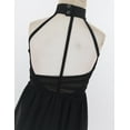 thumbnail image 6 of Manyakai Girls Sleeveless Cutout Back Ballet Dance Leotard Dress for Lyrical Contemporary Dancing Black 10, 6 of 7