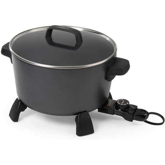 Presto 10-Quart Kitchen Kettle XL Multi-Cooker, Steamer and Deep Fryer, Black