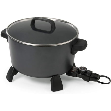 Presto 10-Quart Kitchen Kettle XL Multi-Cooker, Steamer and Deep Fryer, Black