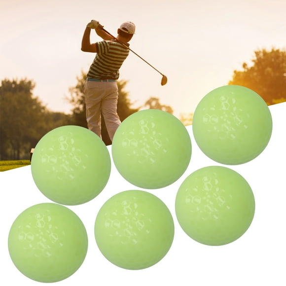 Luminous Golfballs, 6Pcs Luminous Golf Ball, Double Layer Home for Friend Outdoors Practice