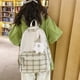 thumbnail image 4 of Mochila Casual Nylon Escuela Mujeres Adolescentes Compras Mochila Caqui, 4 of 9