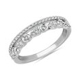 thumbnail image 1 of Bague Éternité Unique pour Femmes en Or Blanc Massif 18K avec Diamant Naturel Rond de 0,25 Carat Taille 8.5, 1 of 7