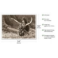 thumbnail image 2 of Dance To Pele - Hawaiian Hula Dancer - Vintage Sepia Toned Photograph by Alan Houghton c.1960s - Master Art Print 10in x 14in, 2 of 4