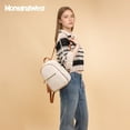 thumbnail image 7 of Montana West Purse Medium Backpack for Women Anti Theft Backpacks with Secured Zipper, A-Beige & Brown, 7 of 7