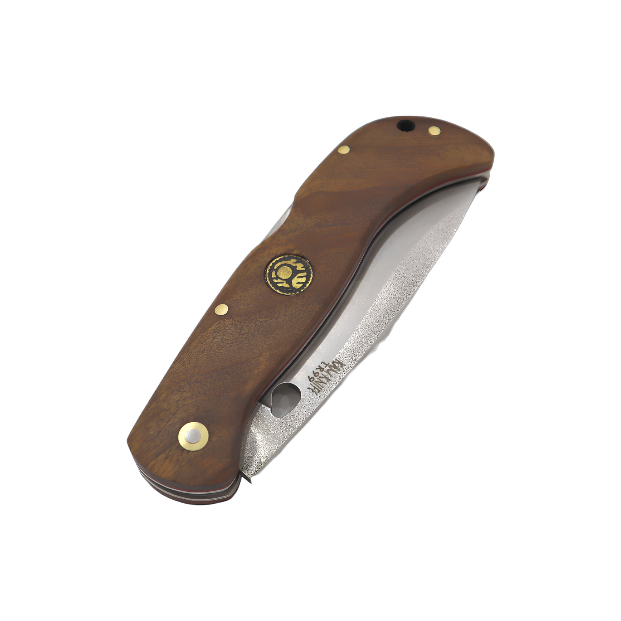 Kam Knife - Folding Knife BÖHLER Stainless Steel N690 with 3.14" Blade EDC Knife; Red Inlay Handle Camping Knife; Small Hunting Knife Perfect for Outdoors and Hiking