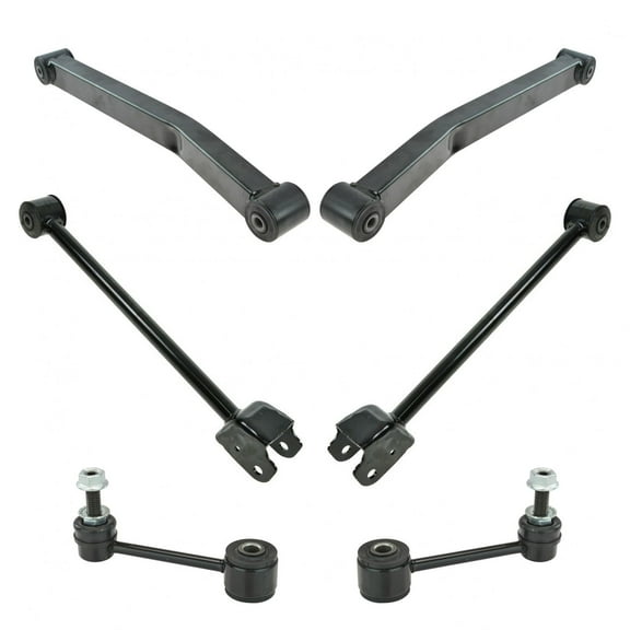 TRQ Front Suspension Kit Upper Lower Control Arms with Sway Bar Links for Jeep PSA64976 Fits select: 2015-2018 JEEP WRANGLER UNLIMITED, 2012-2014 JEEP WRANGLER