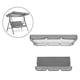 thumbnail image 5 of Funda protectora para columpio de patio, duradera, ligera, impermeable, para jardín, 3 plazas Gris, 5 of 9