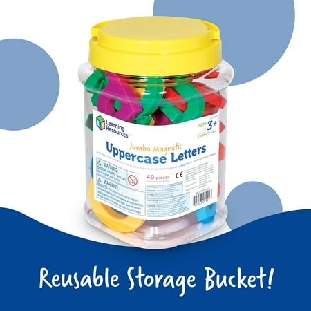 Learning Resources Jumbo Magnetic Uppercase Letters Magnetic ABC Ages 3 and Up