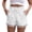 White, variant on Minjewel Easy Fit Womens Shorts with Side Pockets and Drawstring Waist 5 Inch Inseam Lightweight Casual for Daily Wear,Army Green L