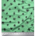 thumbnail image 1 of Soimoi Green Rayon Fabric Asterisk Symbol Fabric Prints By Yard 42 Inch Wide, 1 of 1