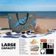 thumbnail image 5 of Disketp Fun Riding Dinosaur Bolsa de Playa de Gran Capacidad, Bolso Impermeable y a Prueba de Arena para Mujer, Ideal para Playa, Piscina y Natación, 5 of 7