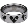 thumbnail image 2 of Skateboard Tungsten Carbide Ring, 2 of 9