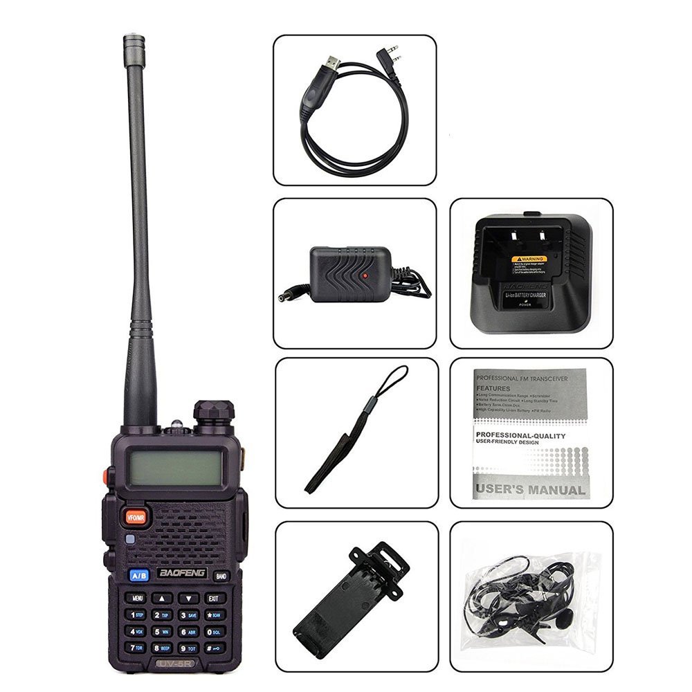 UBesGoo Piece Baofeng UV-5R 400~480MHz Handheld DCS 128CH Two-way Ham  Radio Interphone