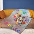 thumbnail image 4 of Peace Love Pride Shetland Sheepdog with Rainbow Sunglasses LGBT LGBTQ+ Cozy Fleece Blanket Sheltie Dog Lover Gifts Warm Soft Throw Blanket - 01004, 4 of 5