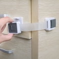 thumbnail image 2 of Nueva versión de candados de seguridad para niños, paquete de 10. Gabinetes a prueba de bebés, cajones con longitud de correa fácilmente ajustable, opción de doble bloqueo, pestillo más fáci, 2 of 5
