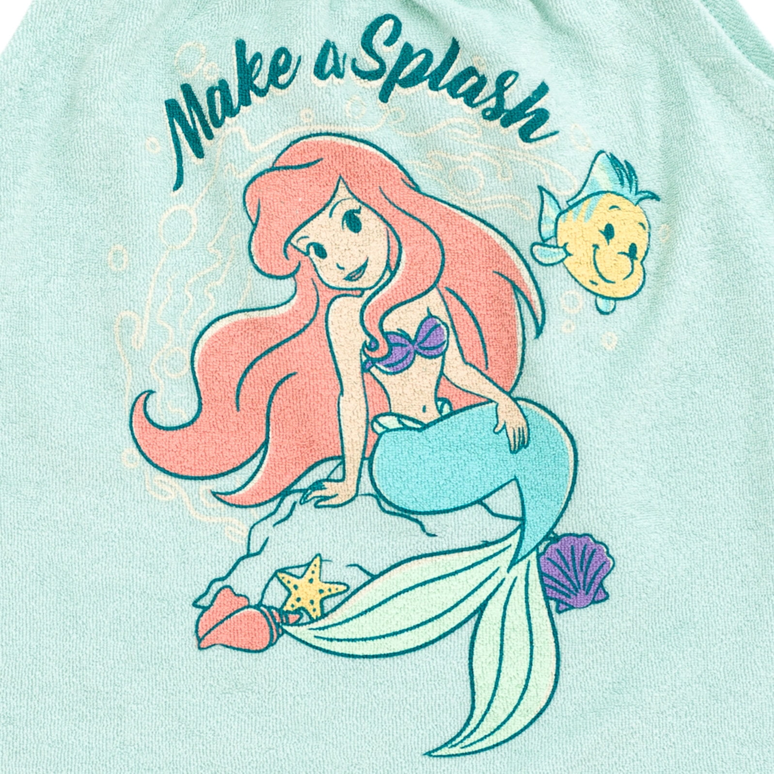 Disney The Little Mermaid Baby Girls' 3-Piece Tank Top and Shorts Set Ariel Flounder Blue
