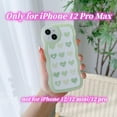 thumbnail image 7 of Compatible with iPhone 11 Pro Max Case with Heart Design for Women Girls,Aesthetic Cute Wavy Soft Shockproof Cell Phone Cover for iPhone 11ProMax 6.5 Inch (Matcha Green), 7 of 7