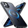 thumbnail image 1 of SPIDERCASE Diseñado para iPhone 12/iPhone 12 Pro, [protección contra caídas de grado militar de 10 pies] [con 2 protectores de pantalla de vidrio templado] Funda protectora para iPhone 12/12 Pro azul, 1 of 4