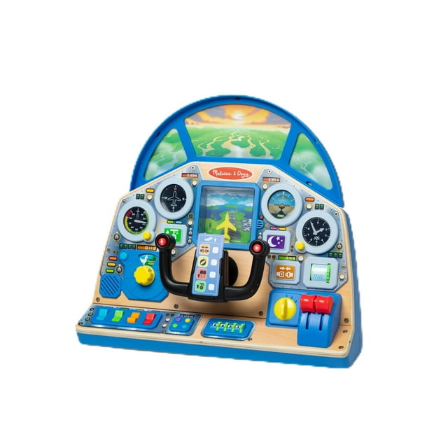 Tablero interactivo de juguete de madera Melissa & Doug Jet Pilot