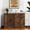 Walnut, variant on 43.3" Oak Buffet Sideboard With Storage - Modern For Entryway & Dining Room 2 Doors Drawers 43.3 Inch Doors, 1 Storage, In Home Style
