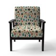 thumbnail image 4 of Designart "Boho Feathers Pattern" Upholstered Modern & Contemporary Accent Chair and Geometric Arm Chair - Multiple Color & Pattern, 4 of 7