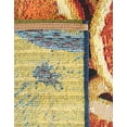 thumbnail image 3 of Unique Loom Outdoor Coastal Collection Area Rug - Citrus (5' 3" x 8' Rectangle Multi/Blue), 3 of 8