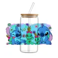 thumbnail image 3 of Mini calcomanía de transferencia UV DTF de Disney Stitch y Lilo para vasos de café de vidrio de 16 oz, calcomanía de cristal de transferencia UV, 3 of 5
