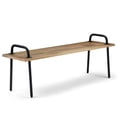 thumbnail image 4 of Simpli Home Berkeley Solid Mango Wood Living Room Bench in Natural, 4 of 12