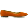 thumbnail image 2 of DANIELLA Scalloped Flats, Orange, 6.5, 2 of 5
