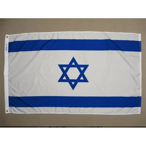 Annin Flagmakers 96200 4 ft. X 6 ft. Nyl-Glo Israel Flag