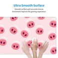 thumbnail image 6 of Disketp Gaming Mouse Pad Cute Pig Nose Pattern Large Mouse Mat Long Extended Desk Pad Non-Slip Rubber Mice Pads Stitched Edges Thin Pad (11.8x31.5 Inch), 6 of 9