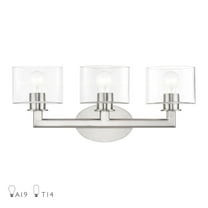 Livex Lighting - Bernardino - 3 Light Bath Vanity-9.75 Inches Tall and 23.75