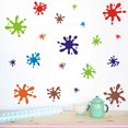 thumbnail image 4 of GFDYREE Multicolor Paint Wall Decal (112pcs), Splatter and Splotches Wall Sticker for Classroom Decoration, Primary Color Paint Splash Room Decor Ink Splotch Wall Stickers, 4 of 6