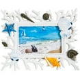 thumbnail image 1 of Coral Shell Photo Frame 6 Inch Resin Creative Picture Frame for Wedding Photos, 1 of 8