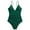 Green-2, variant on Women's Polka Dot Printed One-piece Swimsuit Fashion Halter Side Drawstring Swimwear with Bust Pads and No Steel Support for Pool Party Green-2 M