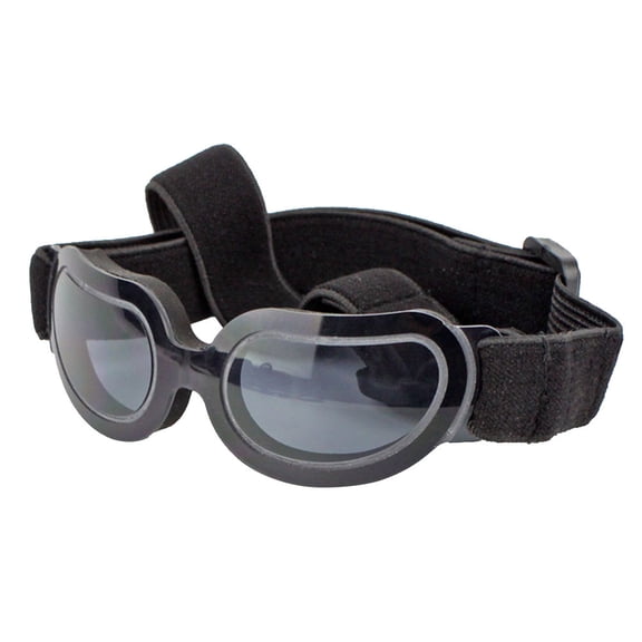 WEUVEB 1Pack Doggy Goggles Black Plastic Foldable for Small Dogs with UV Protection 12x3.5x3.5cm