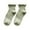 Green, variant on Women Edge Vertical Striped Boat Socks Fresh Casual Crew Length