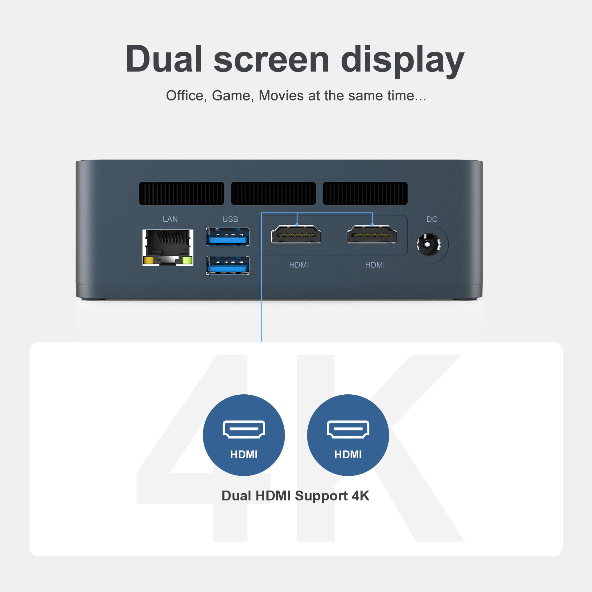 Beelink Mini PC SEi8, 8th Gen Intel i5 8279U, 8GB RAM, 256GB SSD