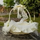 thumbnail image 2 of Cesta de encaje para niña de las flores, ideal para decoración de bodas y fiestas (blanco leche), 2 of 5