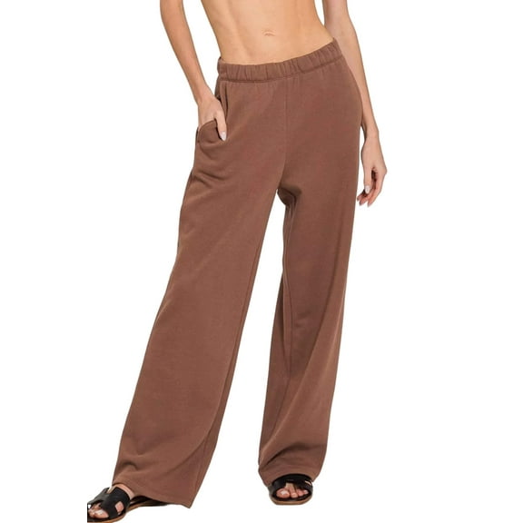 Zenana Fleece Sweatpant with Pockets