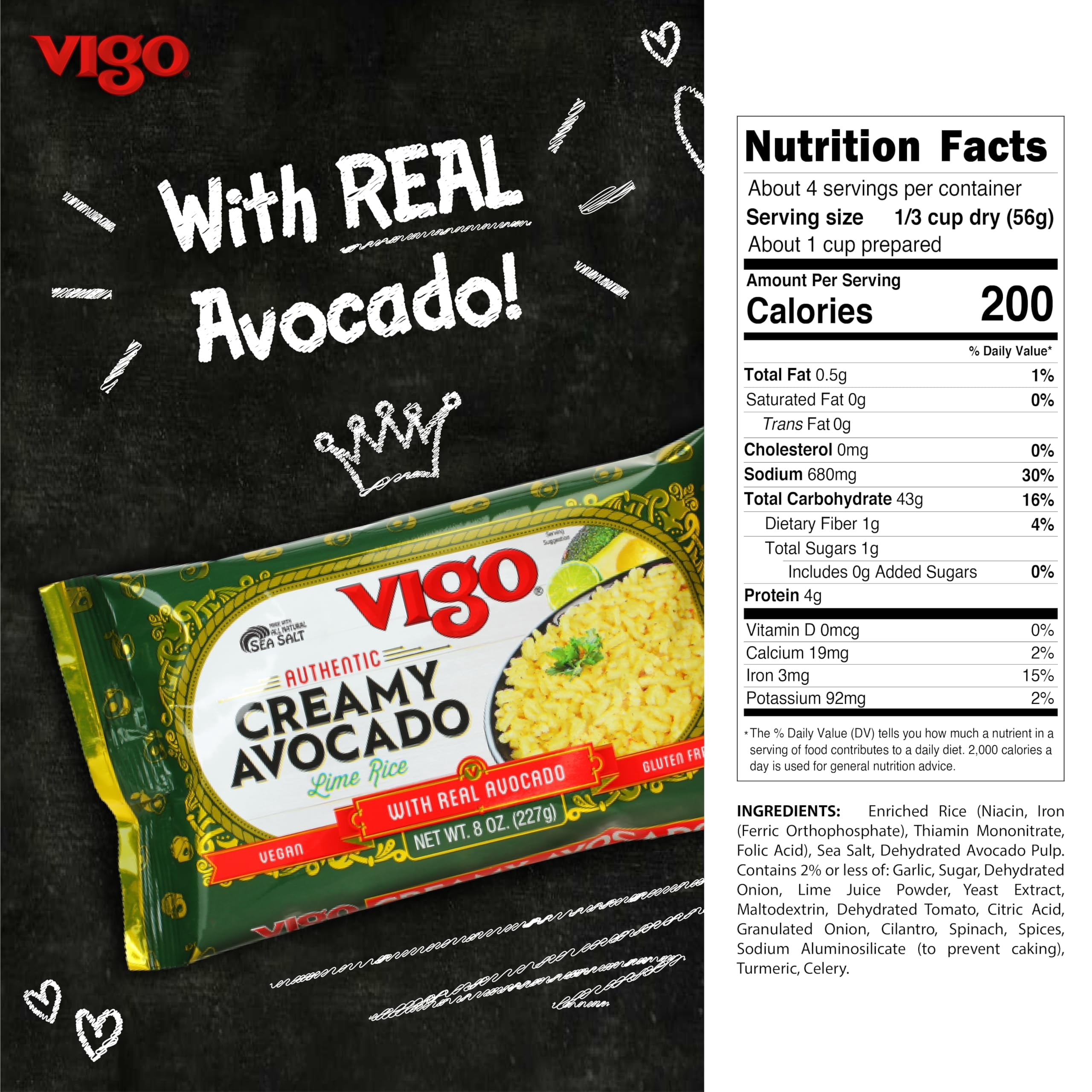 Rice Creamy Avocado | Pack of 12