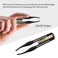 thumbnail image 2 of Led Tweezers Makeup Led Light Tweezers Hair Removal Illuminated Tweezers 4 Pcs LED Tweezers Stainless Steel Tweezers With LED Light Makeup LED Light Eyelashes Eyebrow Hair Removal, 2 of 7