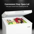 thumbnail image 7 of Igloo Chest Freezer with Removable Basket and Front Defrost Water Drain , Small Deep Freezer Perfect for Homes 3.5 Cu.Ft., White, 7 of 7