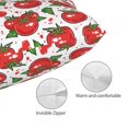 thumbnail image 3 of KLL Hand Drawn Tomatoes Pillow Covers Envelope Closure,Super Soft and Cozy Fuzzy Fleece Pillow Case Cover (No pillow core） 20"x30", 3 of 5