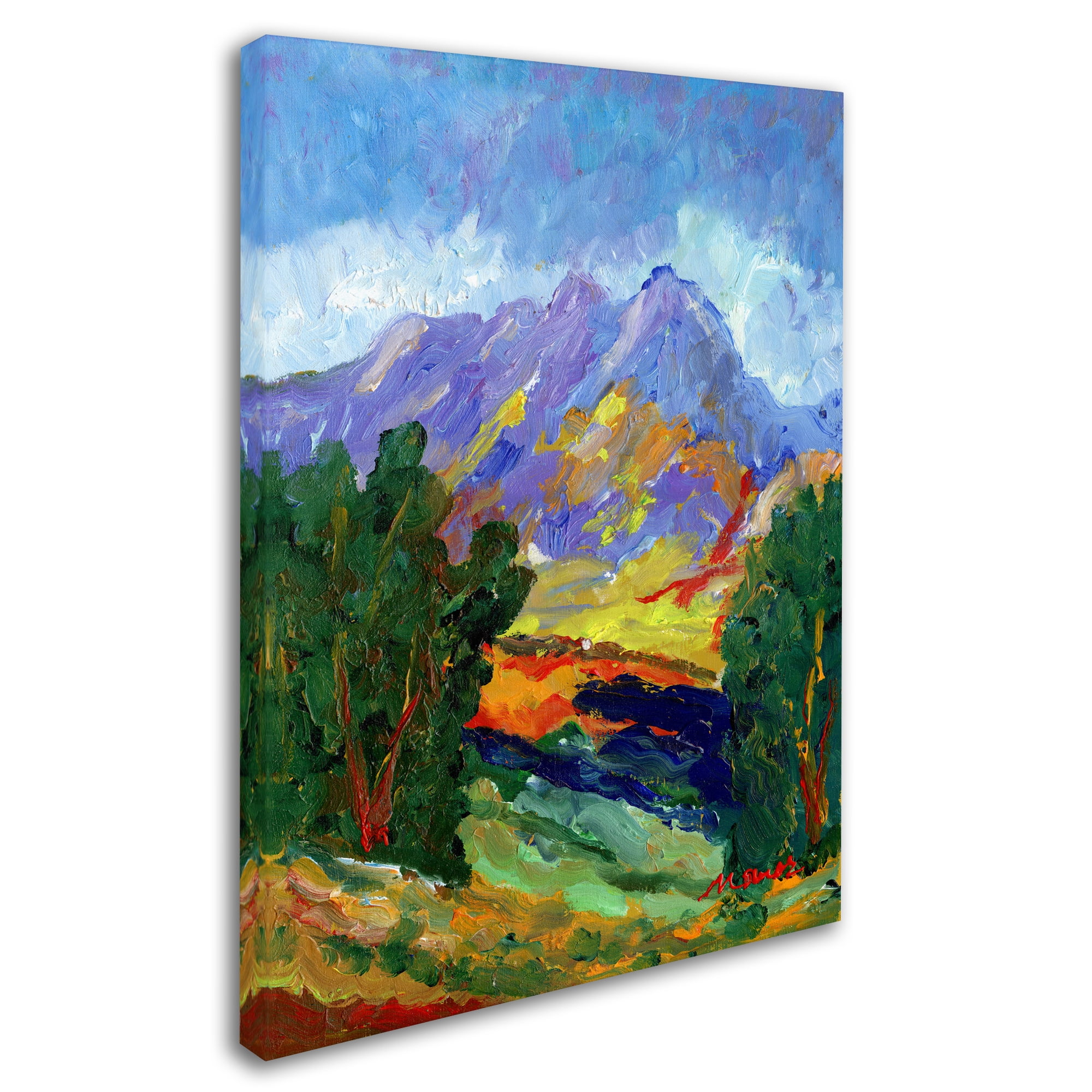 Trademark Fine Art "Autumn Amber California North" Canvas Art by Manor Shadian