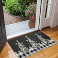 thumbnail image 6 of Christmas Doormat Buffalo Plaid Christmas Tree Merry Christmas Floor Mat,Xmas Winter Holiday Non Slip Low-Profile Sink Mat Decorations for Home Kitchen 17x30 Inches, 6 of 7