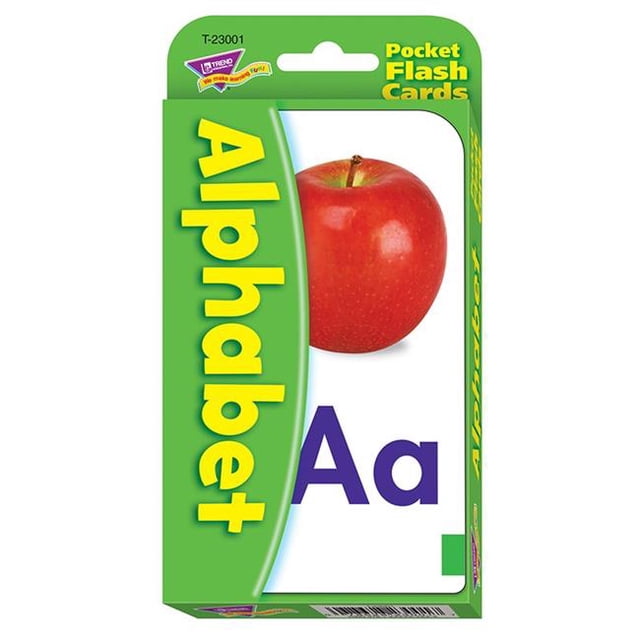 Trend Enterprises T-23001BN 6 Each Alphabet Pocket 56 Two-Sided Flash Cards