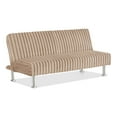 thumbnail image 4 of Furniture of America Wuntly Convertible Chenille Futon Sofa Bed, Taupe, 4 of 5