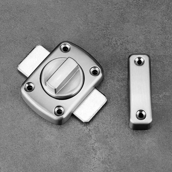 Home Use Silver Door Bolt Latch Compatible with Screen and Interior Doors