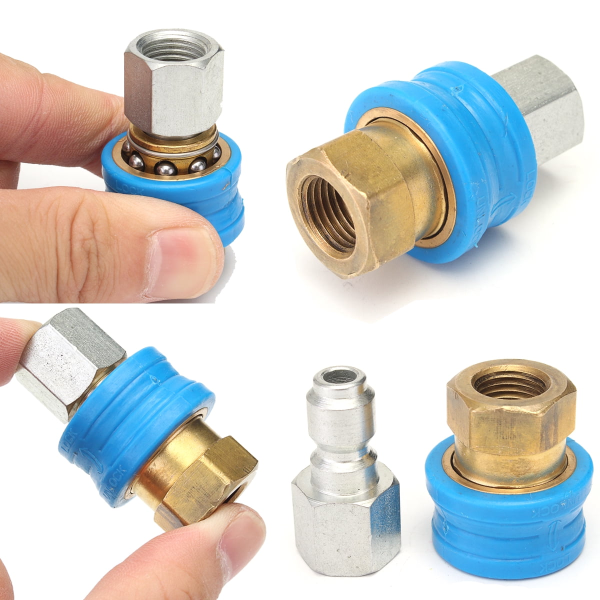 Quick Release Adapter 1/4F x 11.6mm Coupling Lance Pressure Washer Connector 